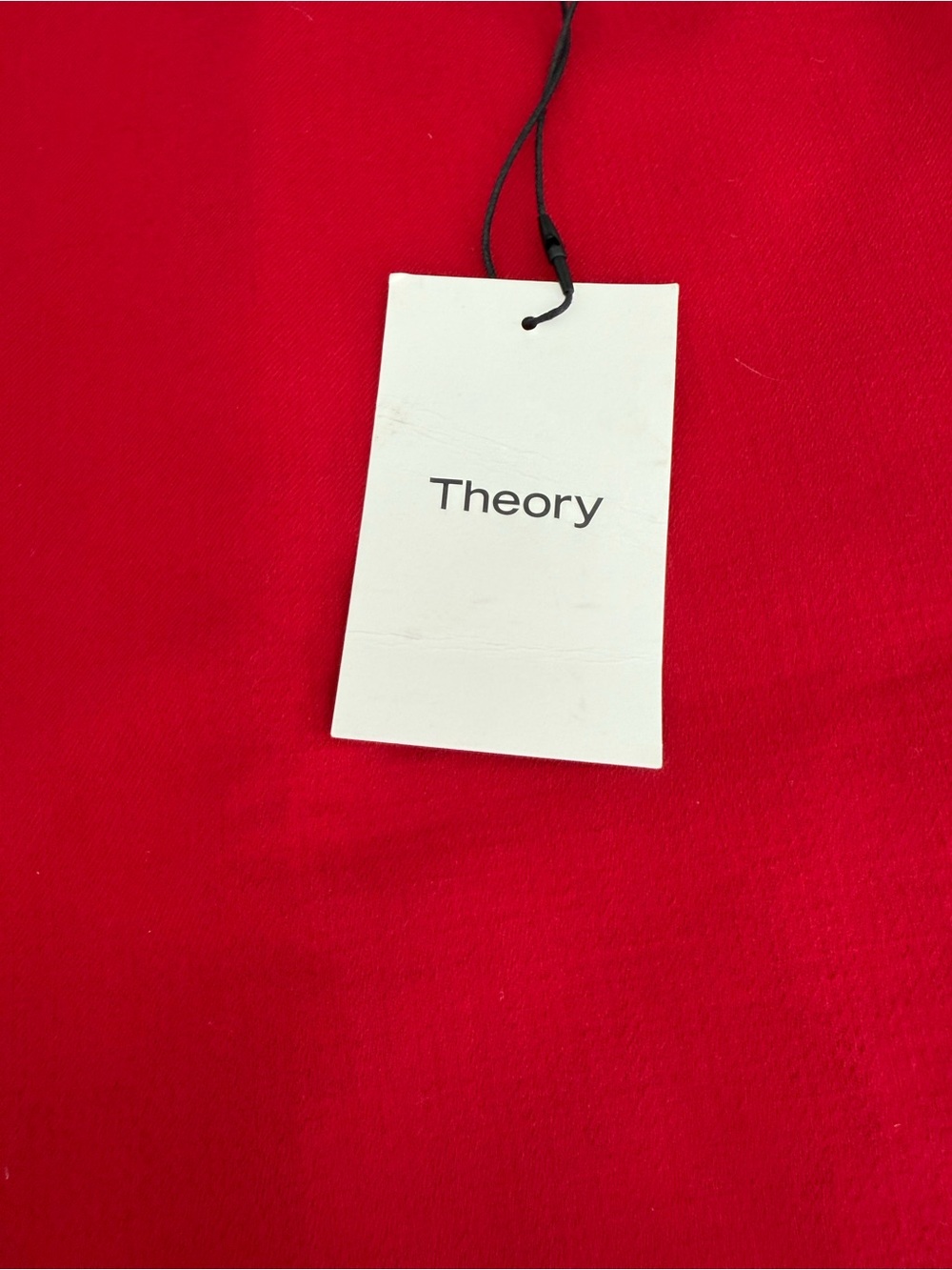 Theory Red Mini Skirt with Clean A-Line - Picture 7 of 9